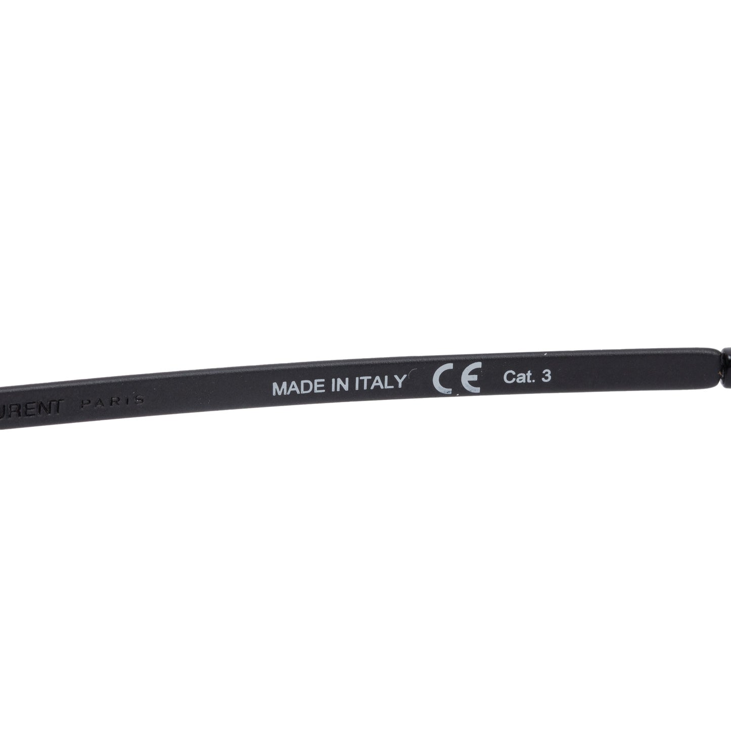 Saint Laurent Black Metal SL 28 Slim Metal Sunglasses