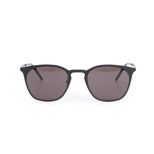 Saint Laurent Black Metal SL 28 Slim Metal Sunglasses