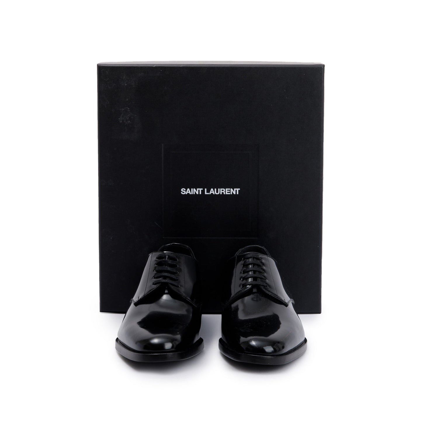 Saint Laurent Black Patent Leather Montaigne 25 Uniform Shoes, Size 37