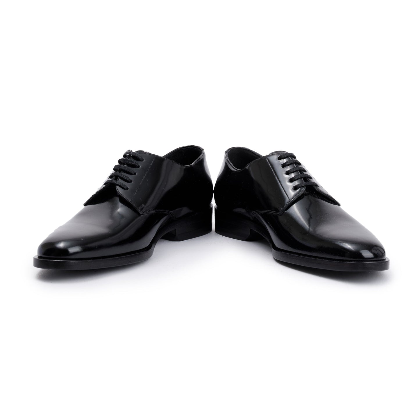 Saint Laurent Black Patent Leather Montaigne 25 Uniform Shoes, Size 37