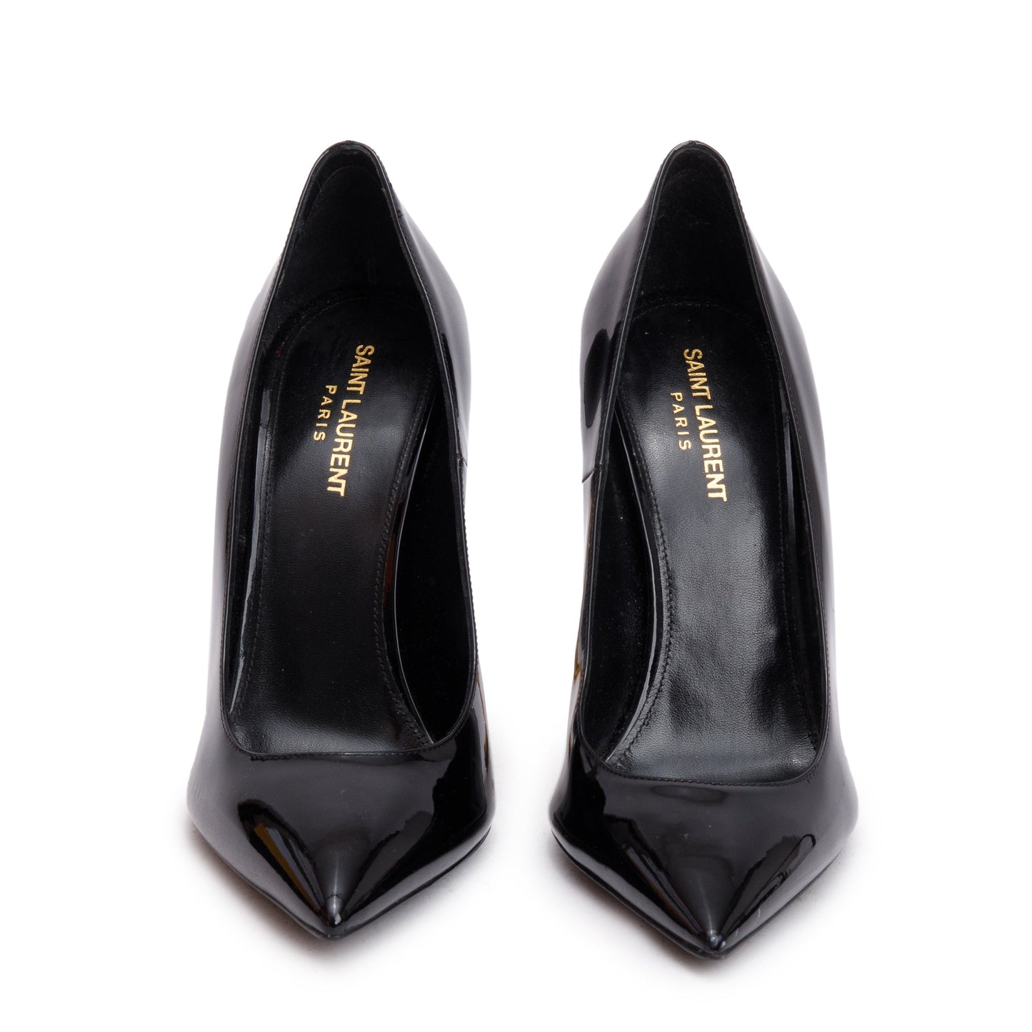 Saint Laurent Black Patent Leather Opyum Pumps, Size 40