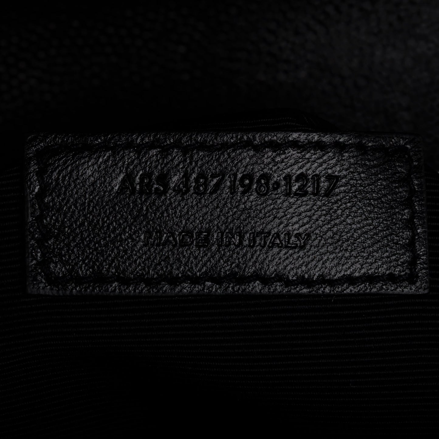 Saint Laurent Black Quilted Grain De Poudre Leather Large Envelope Chain Bag