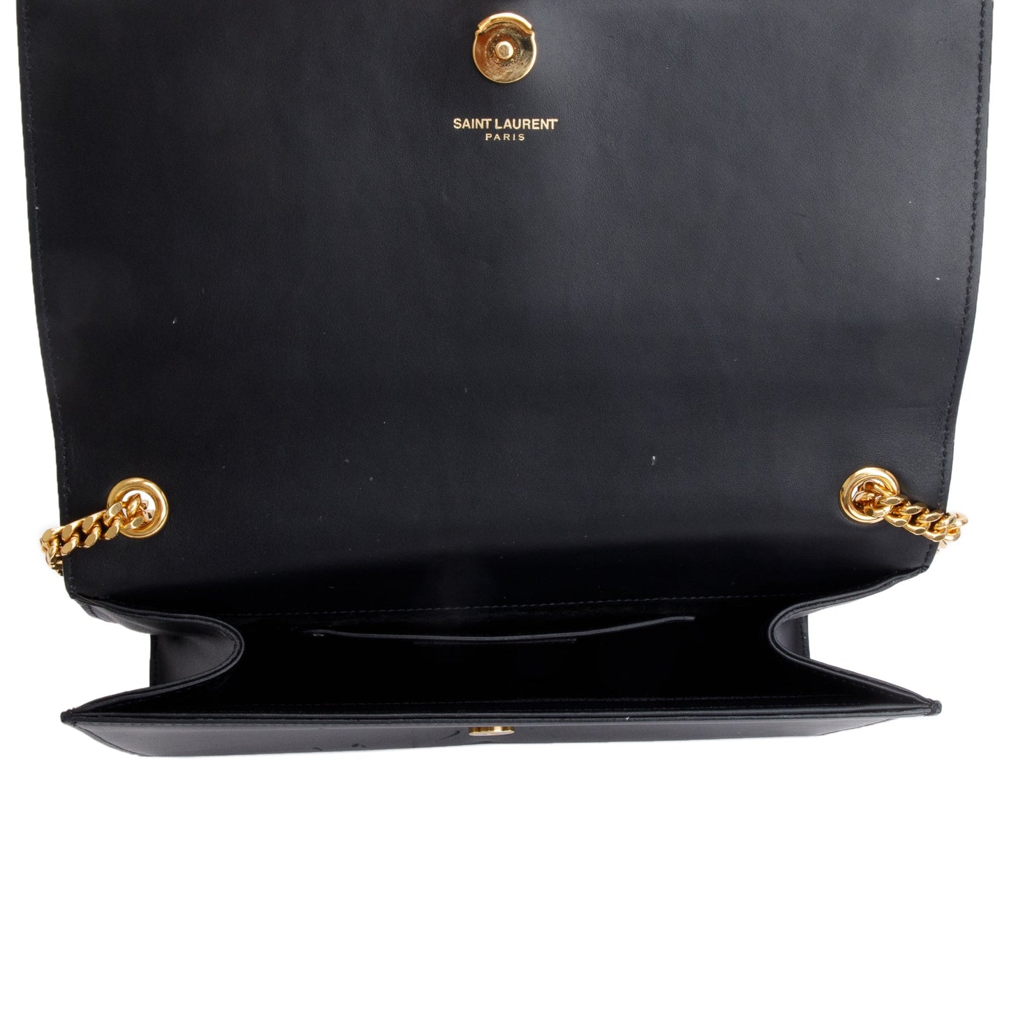 Saint Laurent Black Smooth Leather Medium Kate Tassel Bag