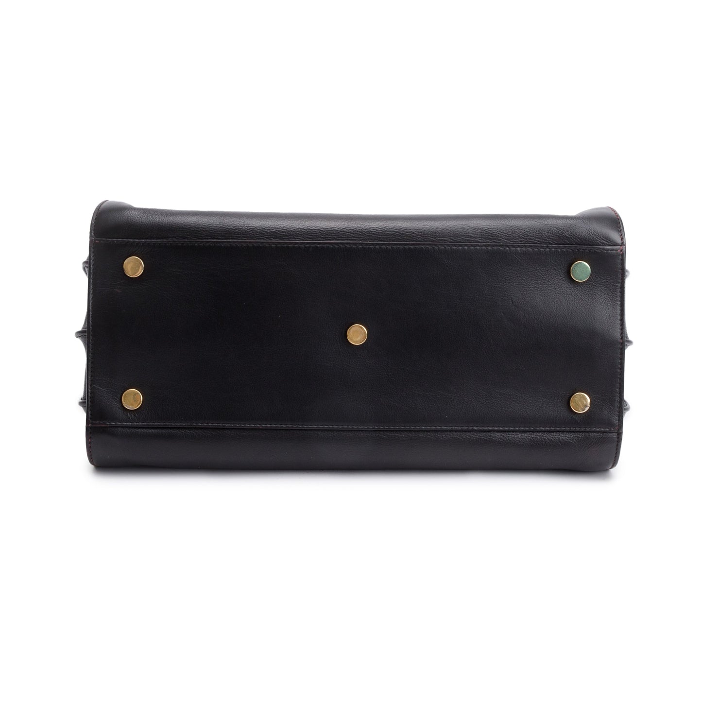 Saint Laurent Black Supple Leather Small Sac De Jour