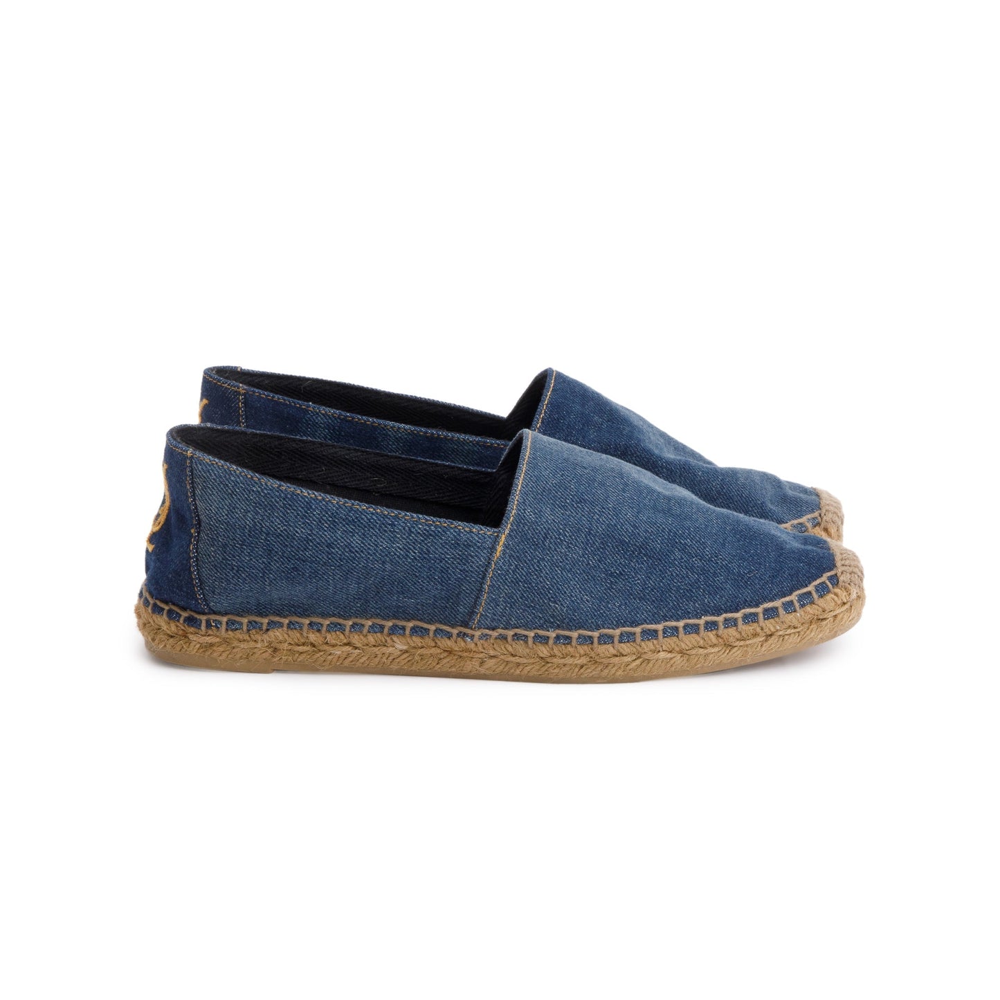 Saint Laurent Blue Denim Espadrilles, Size 39