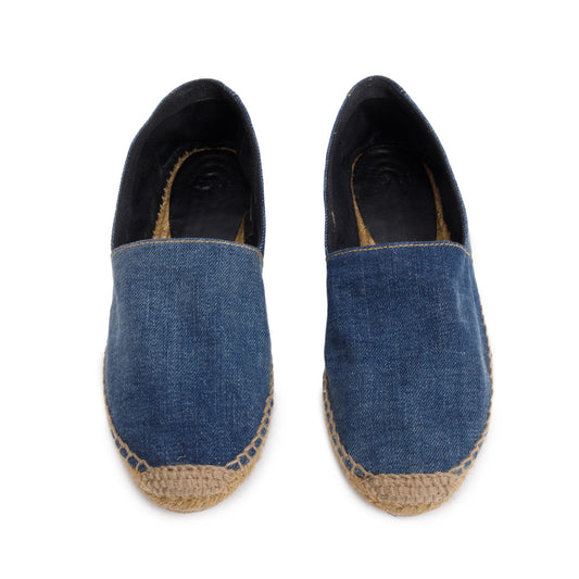 Saint Laurent Blue Denim Espadrilles, Size 39