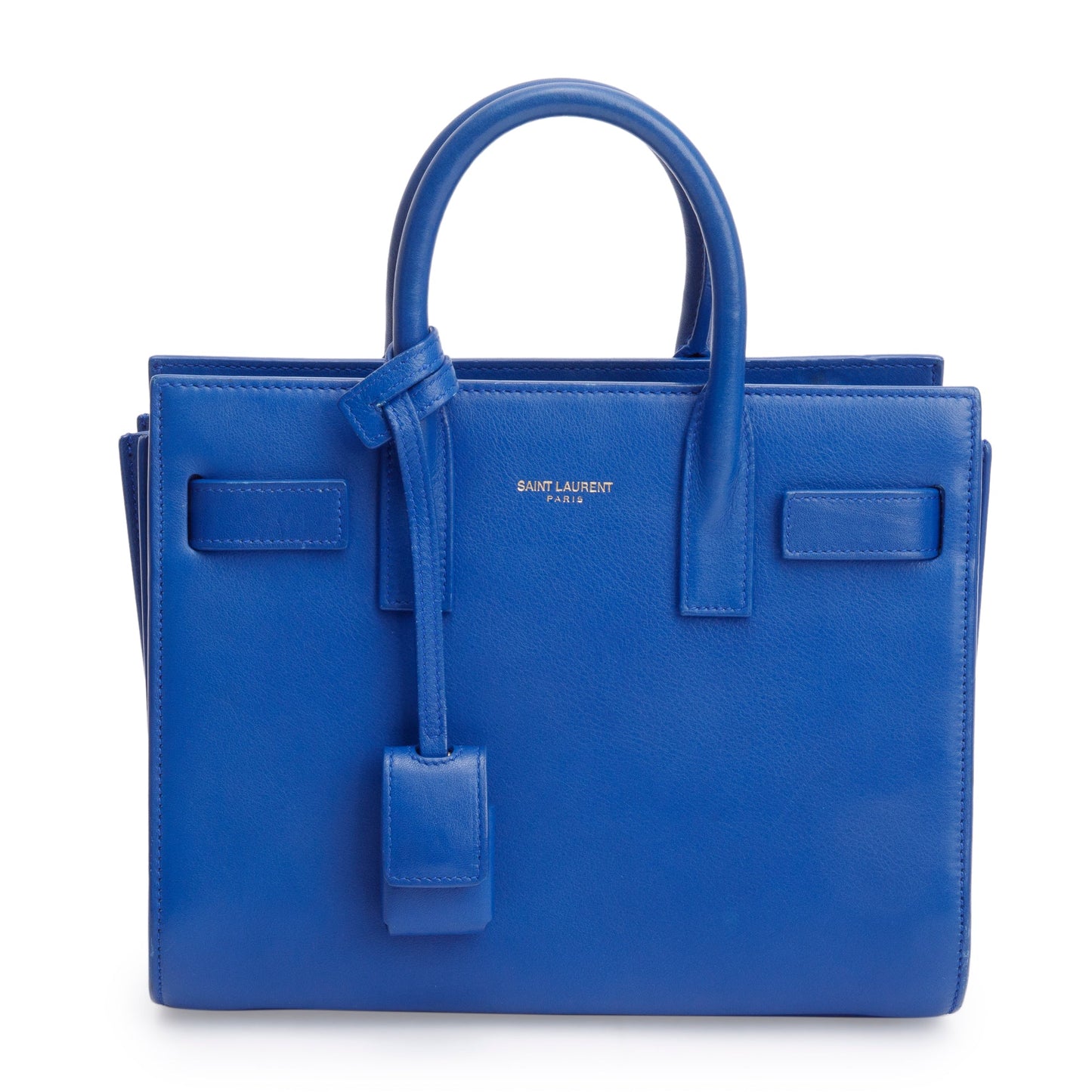Saint Laurent Blue Smooth Leather Nano Sac De Jour