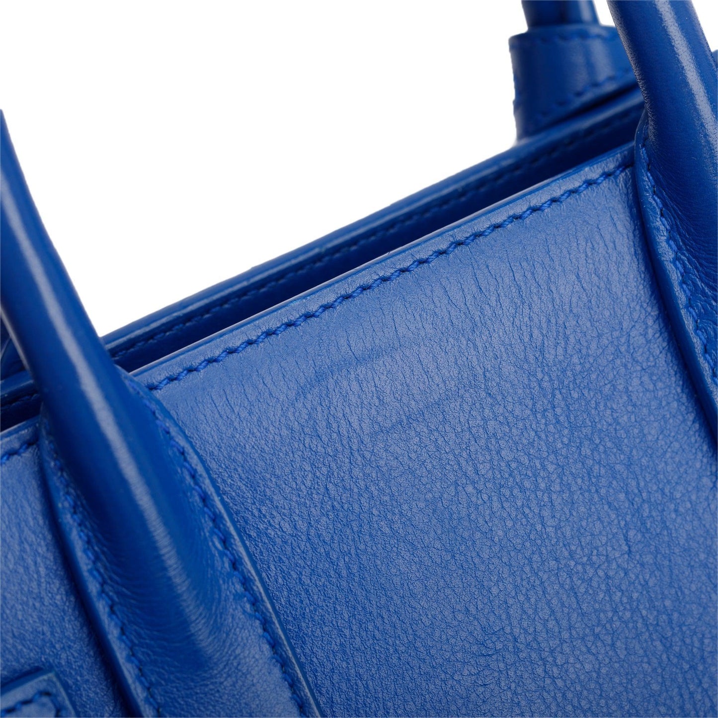 Saint Laurent Blue Smooth Leather Nano Sac De Jour