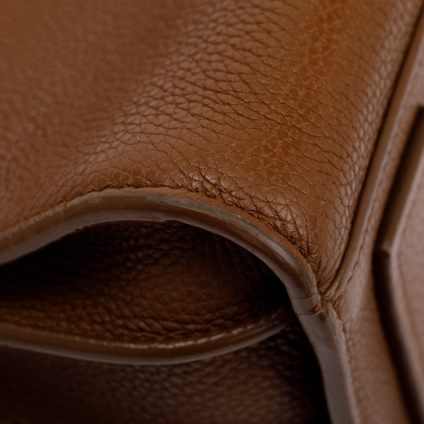 Saint Laurent Brown Grained Calfskin Leather Baby Sac De Jour