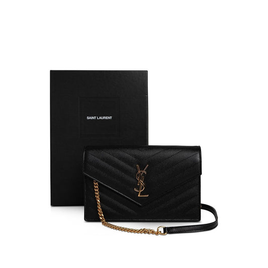 Saint Laurent Cassandre Envelope Chain Wallet