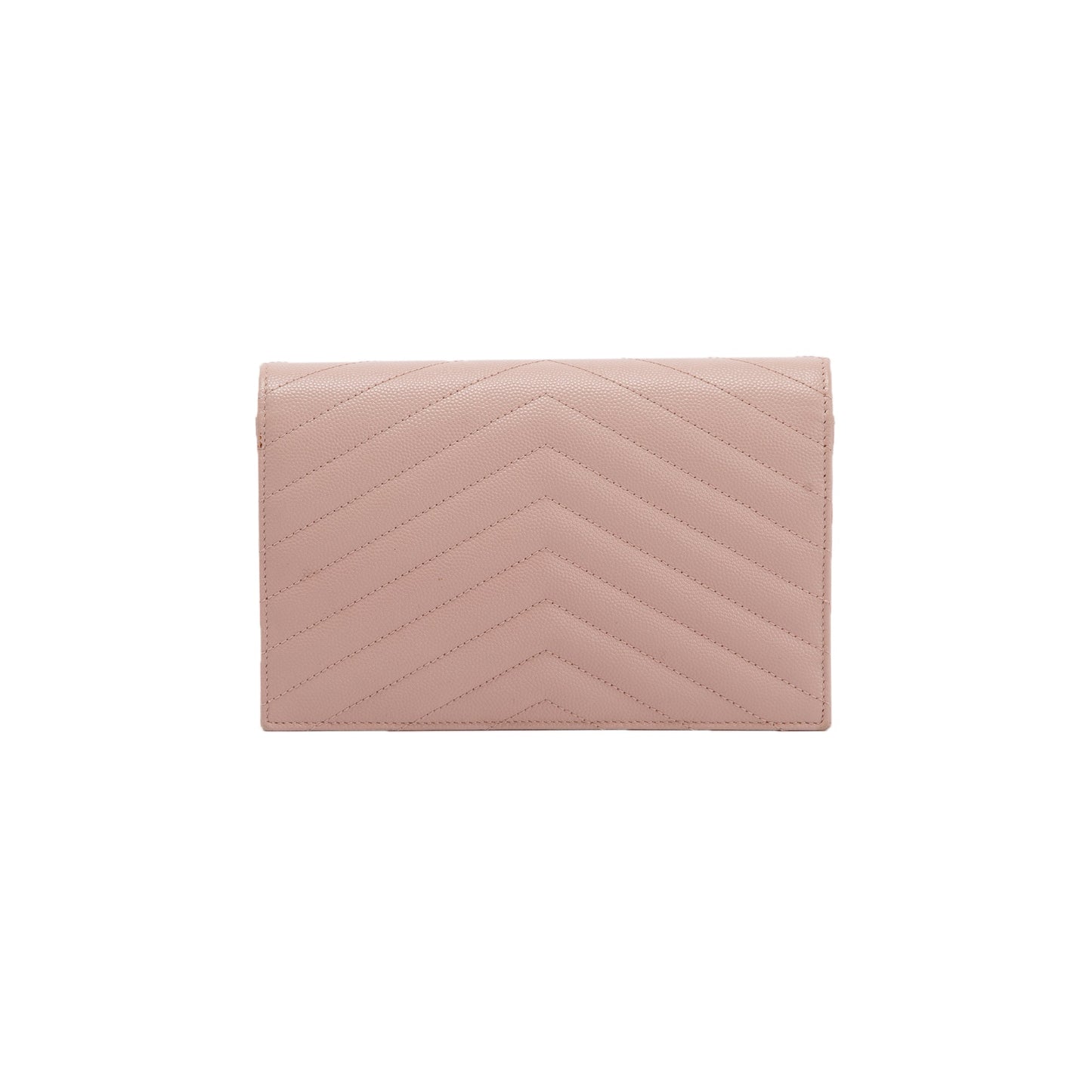 Saint Laurent Cassandre Matelasse Envelope Chain Wallet