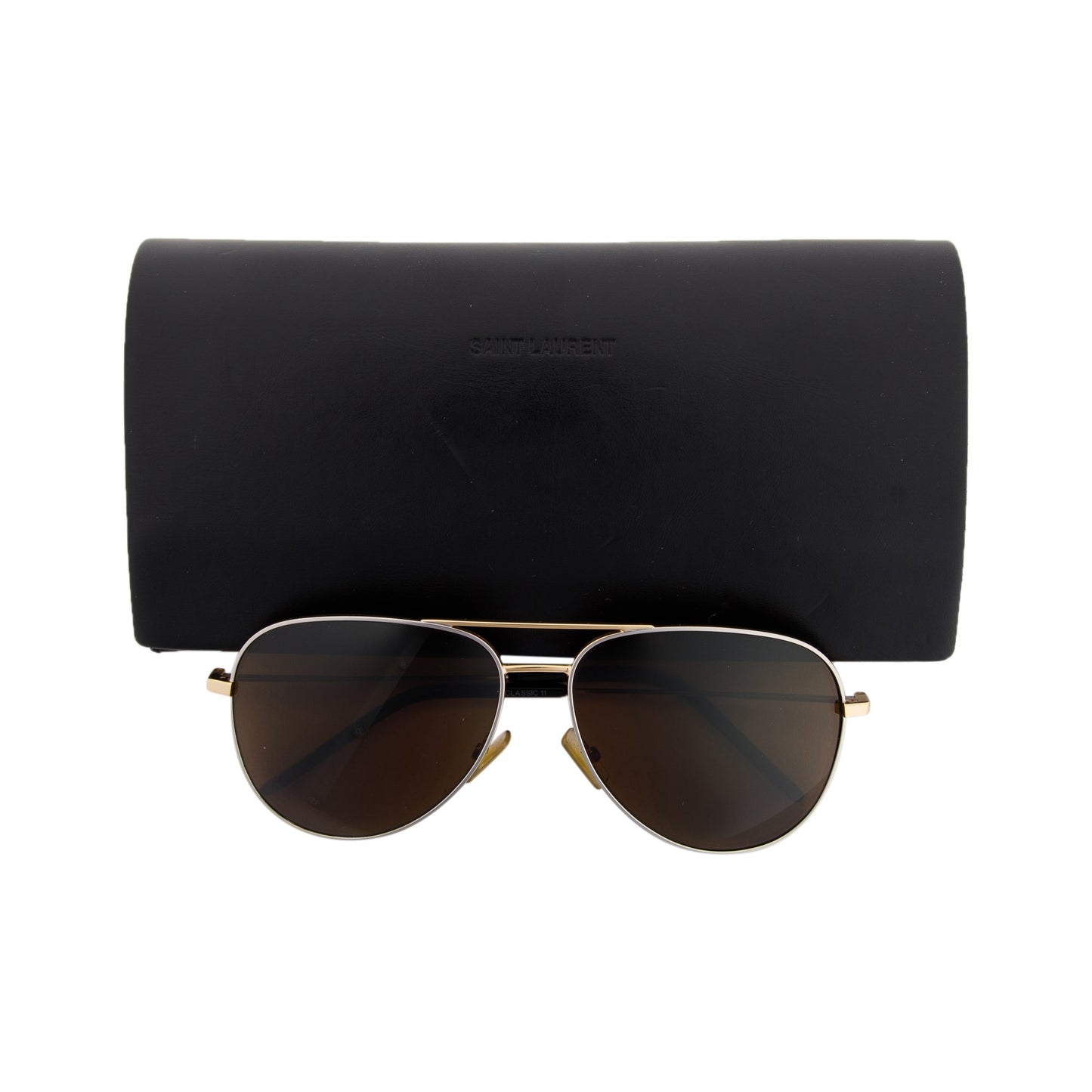Saint Laurent Classic II Aviator Sunglasses
