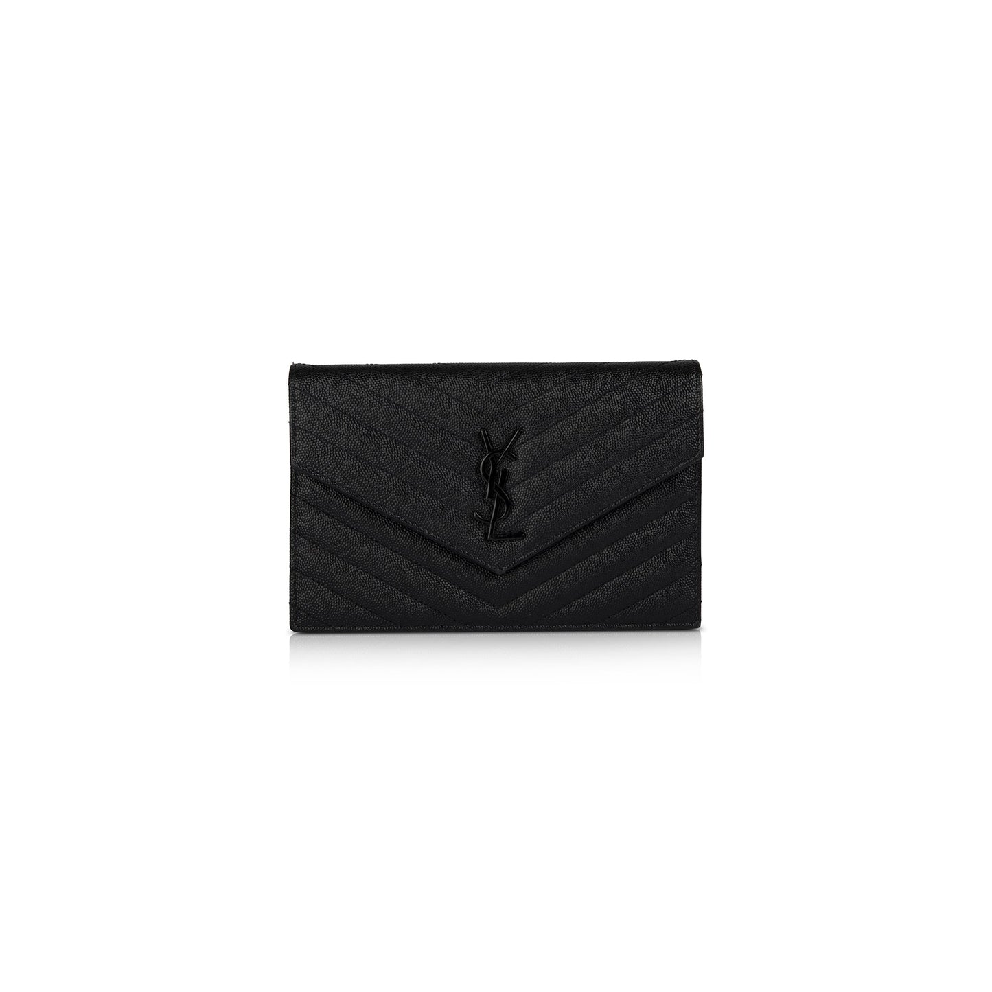 Saint Laurent Classic Monogram Envelope Chain Wallet