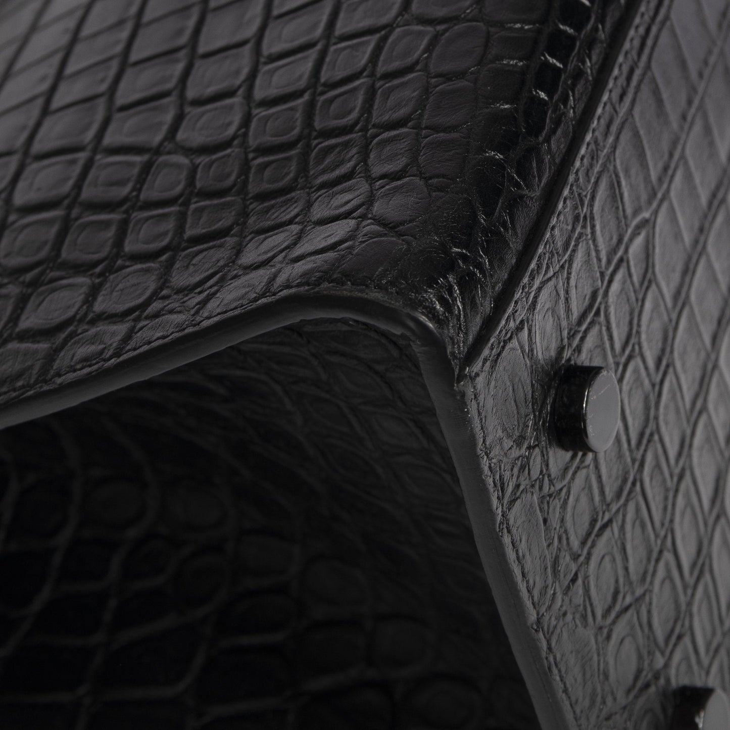 Saint Laurent Crocodile Embossed Small Cabas Bag