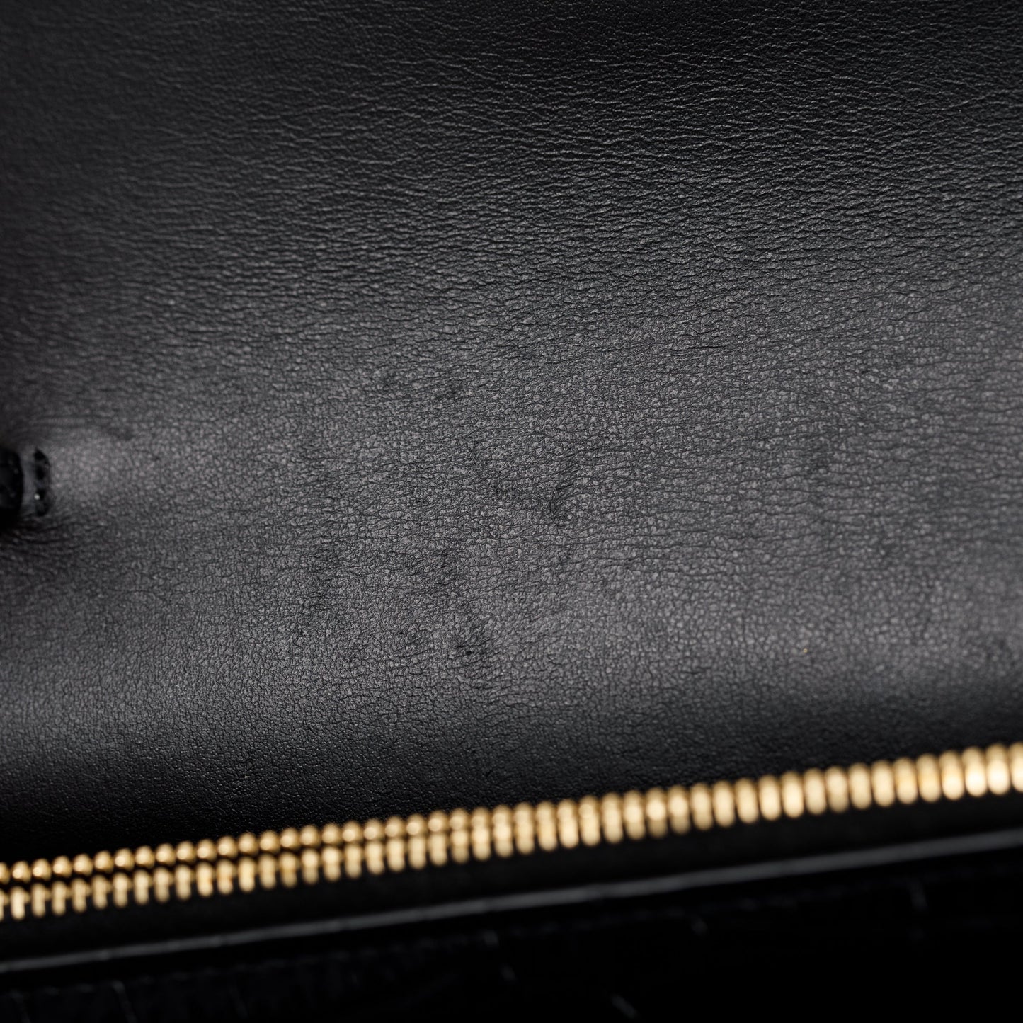 Saint Laurent Crocodile Embossed Sunset Chain Wallet