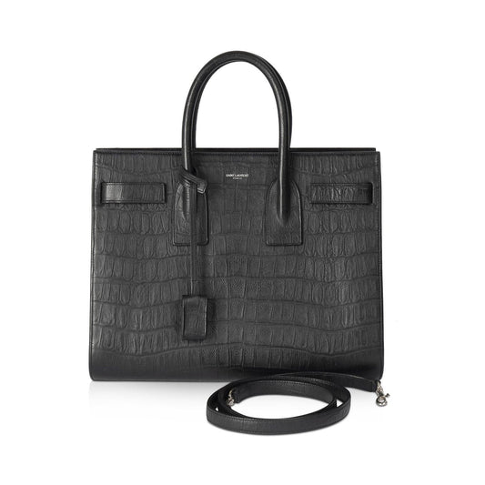 Saint Laurent Embossed Crocodile Small Sac De Jour
