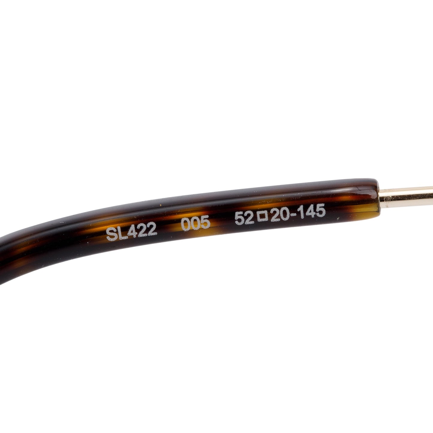 Saint Laurent Gold Tone SL 422 Aviator Sunglasses