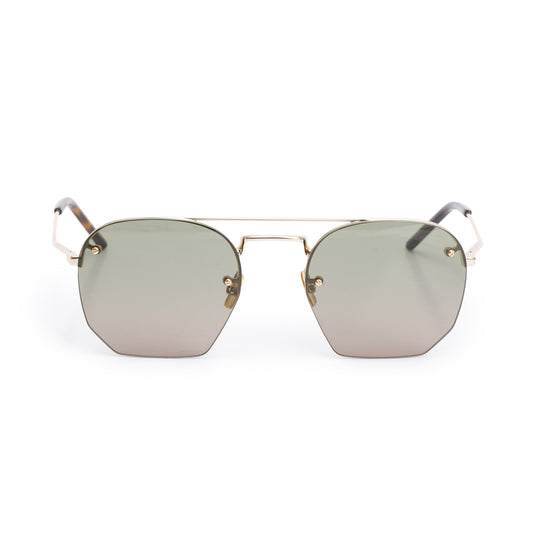 Saint Laurent Gold Tone SL 422 Aviator Sunglasses