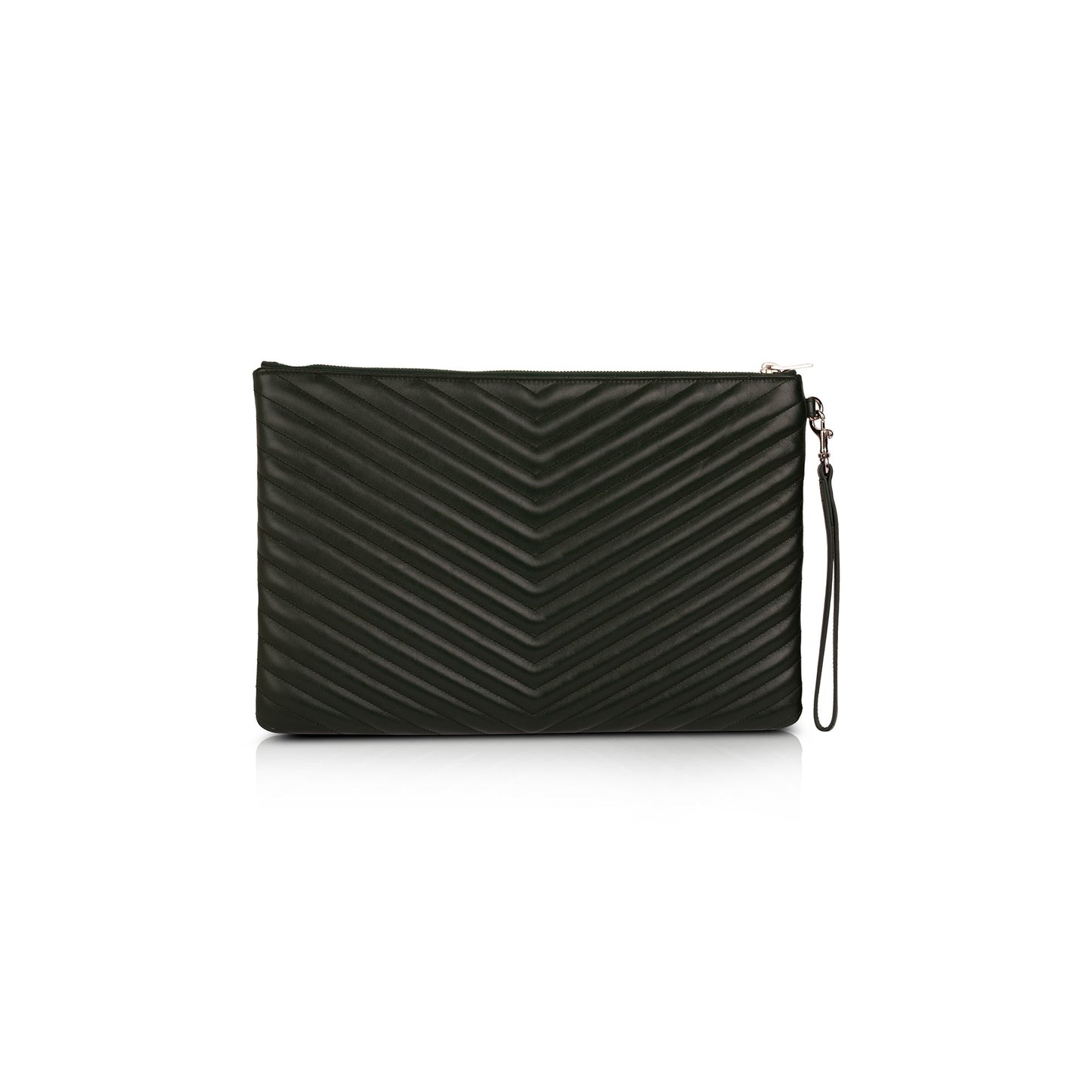 Saint Laurent Green Matelasse Document Holder