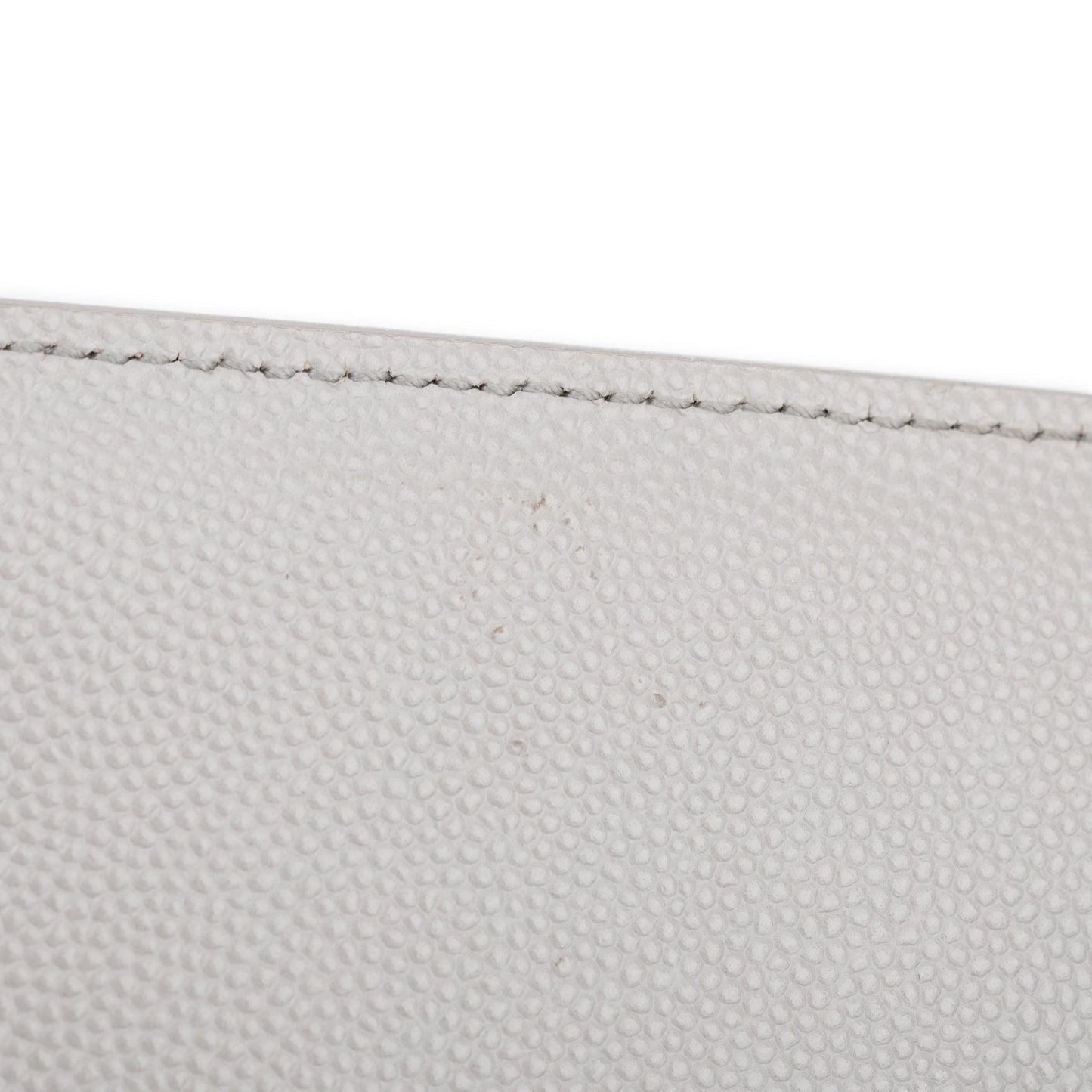 Saint Laurent Grey Grain De Poudre Leather Medium Kate Bag