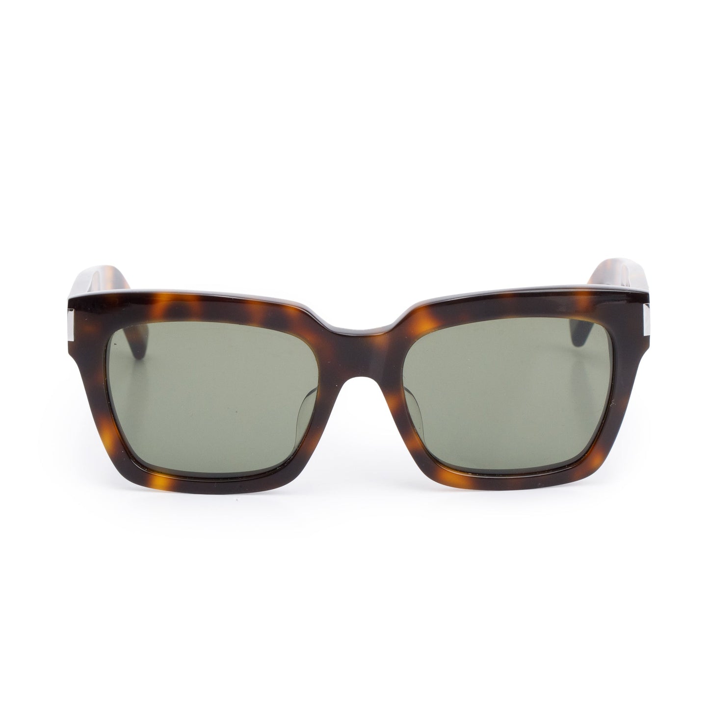 Saint Laurent Havana Acetate Bold 1 003 Square Sunglasses