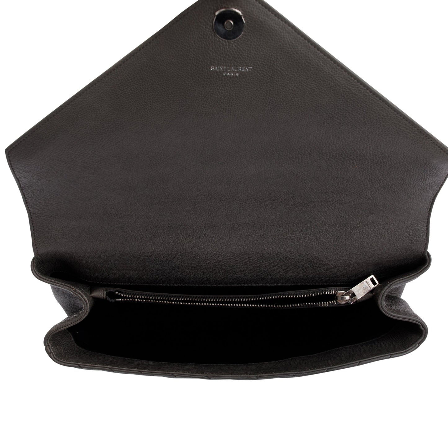 Saint Laurent Large Chevron College Bag