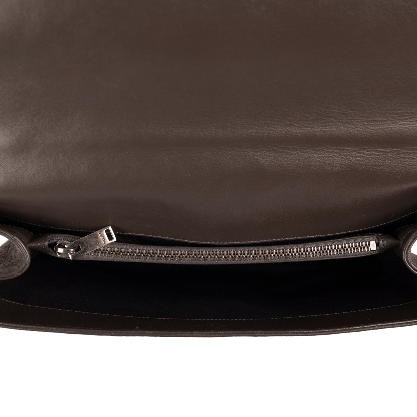 Saint Laurent Large Croc Embossed Nubuck College Bag
