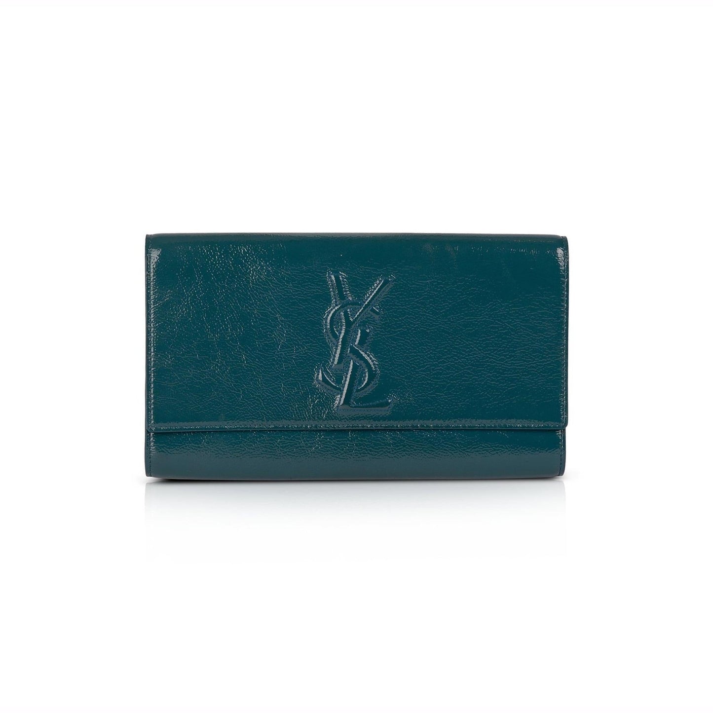 Saint Laurent Large Patent Leather Belle de Jour Clutch