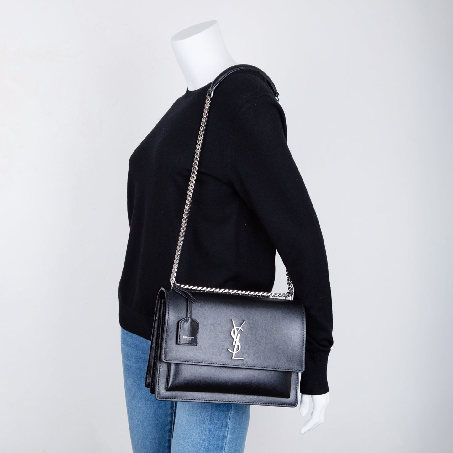 Saint Laurent Large Sunset Chain Bag