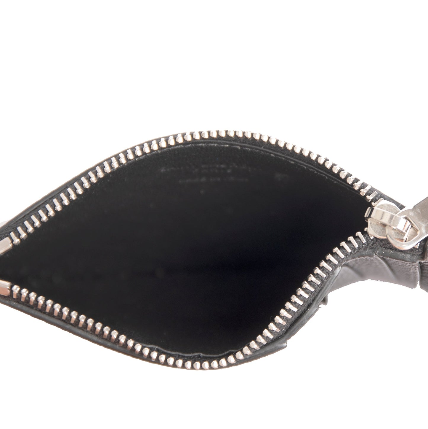 Saint Laurent Leather Zip Card Case