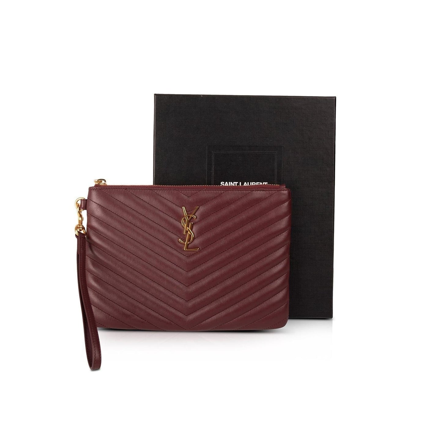 Saint Laurent Matelasse Cassandre Wrist Pouch
