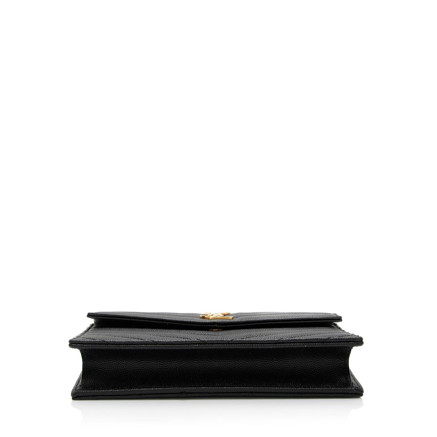 Luxury Saint Laurent Trending 2025 Matelasse Grain de Poudre Monogram Envelope Chain Wallet (SHF-qb9r0n)