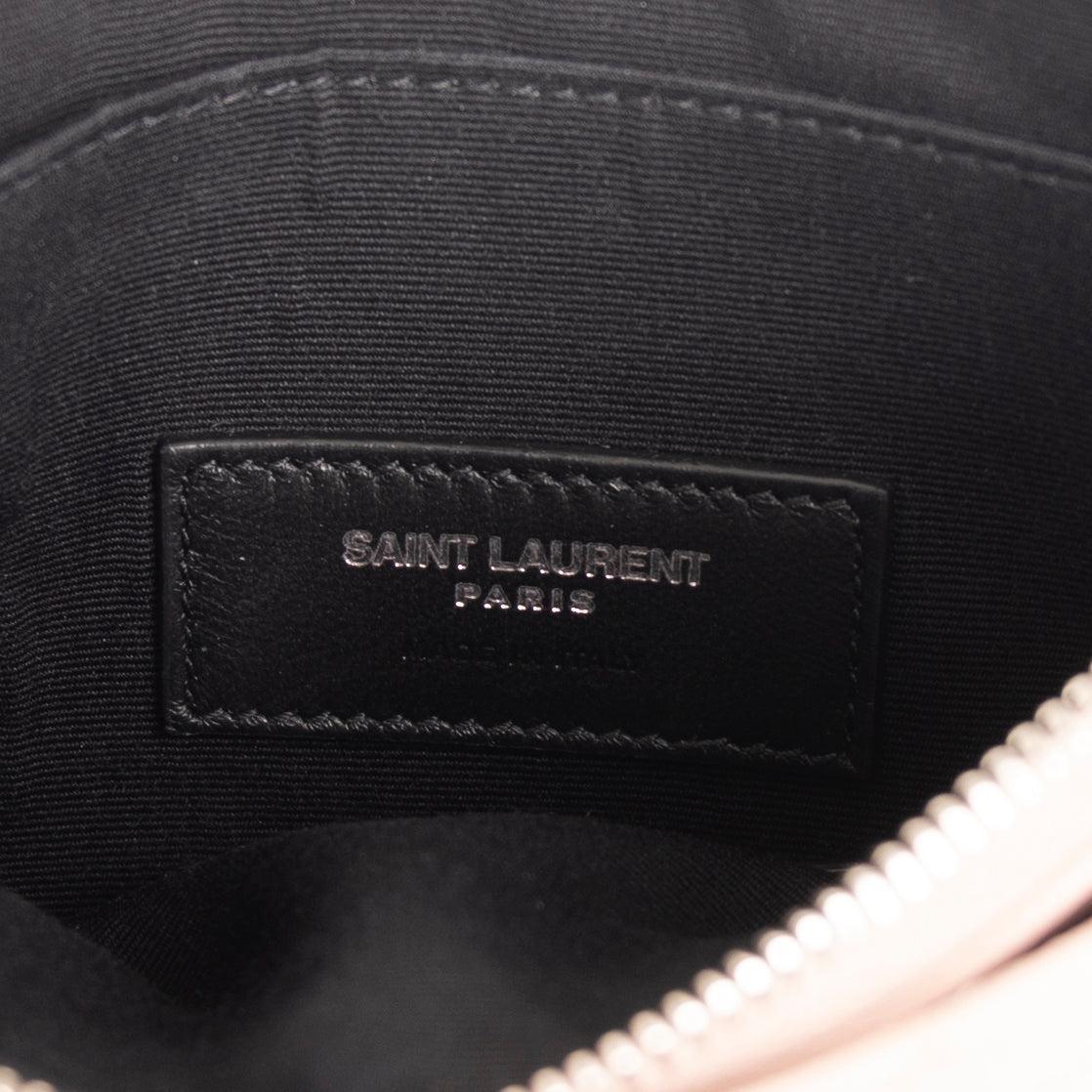 Saint Laurent Matelasse Monogram Bill Pouch