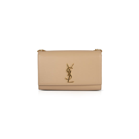 Saint Laurent Medium Grain de Poudre Monogram Kate Bag