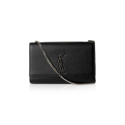 Saint Laurent Medium Grain de Poudre Monogram Kate Bag