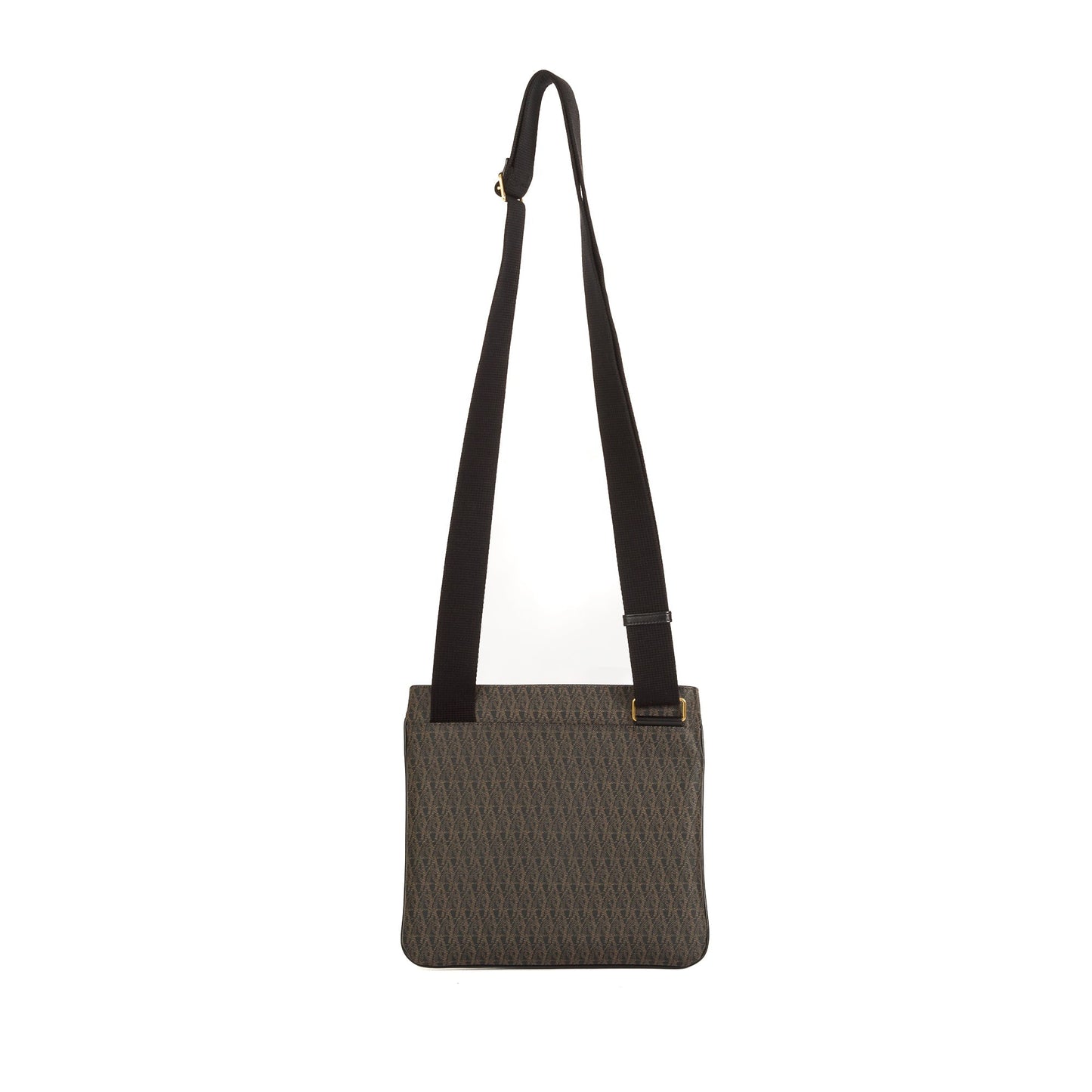 Saint Laurent Monogram Canvas Flat Messenger Bag