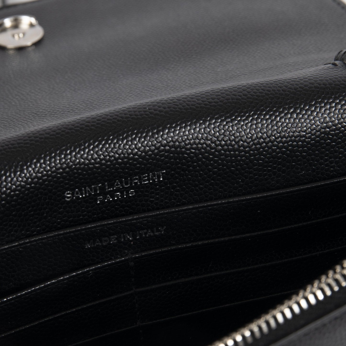 Saint Laurent Monogram Kate Tassel Chain Wallet