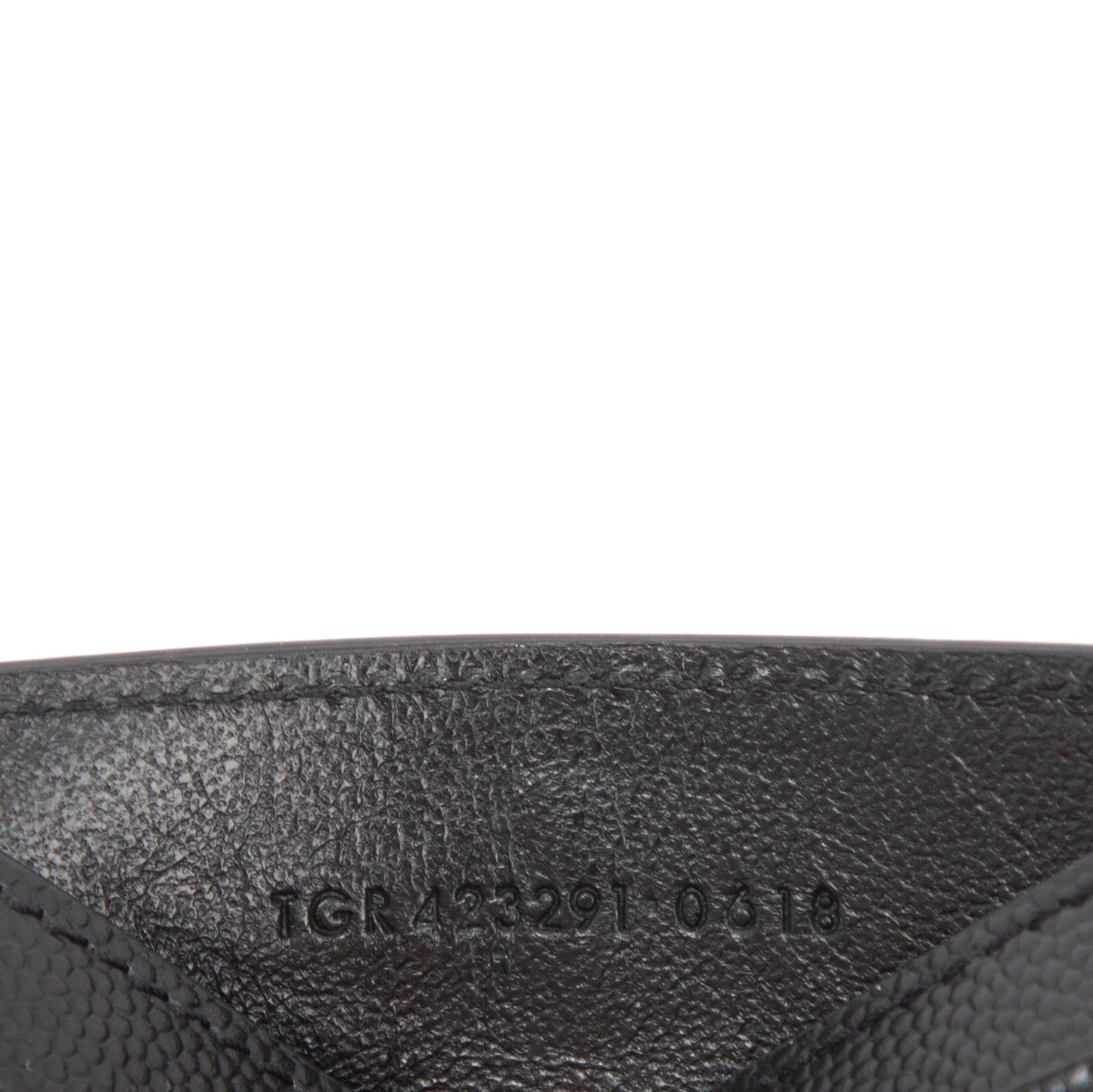Saint Laurent Monogram Leather Card Holder