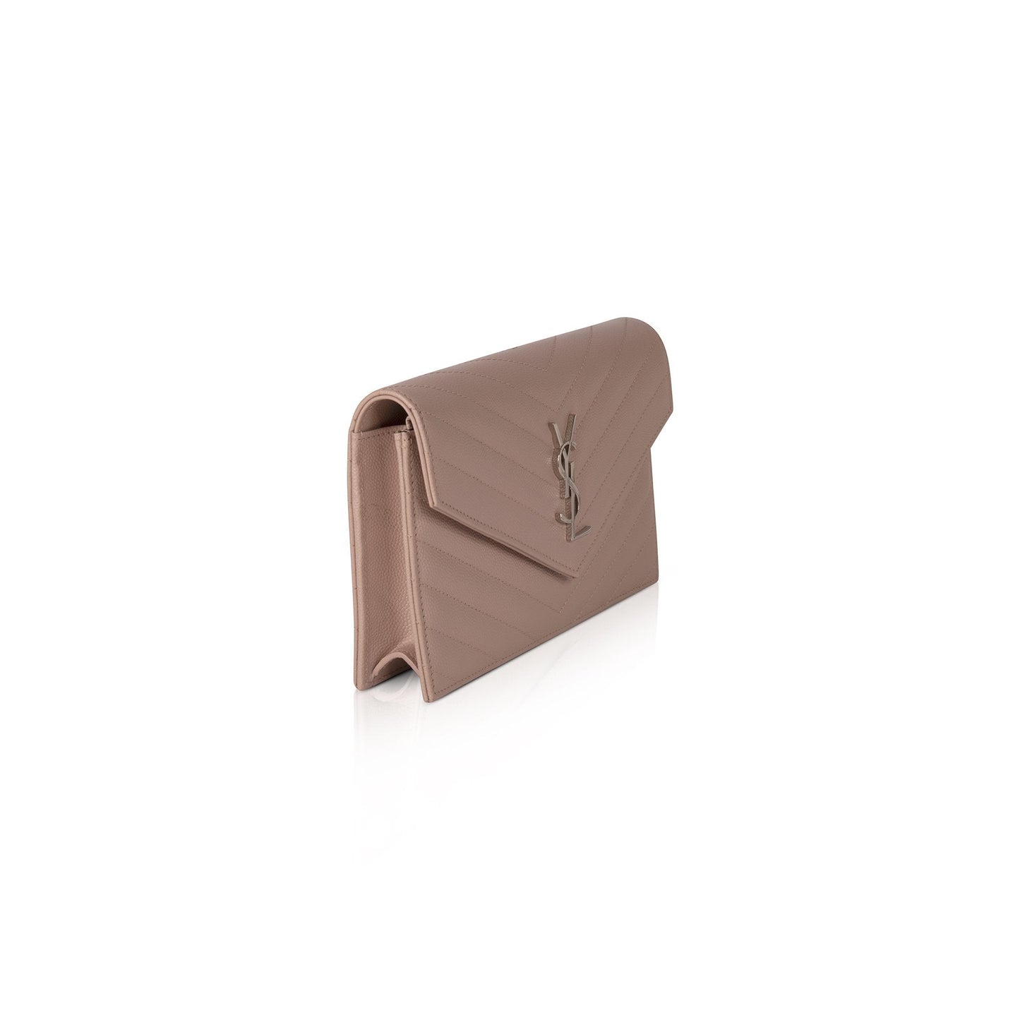 Saint Laurent Monogram Matelasse Envelope Chain Wallet