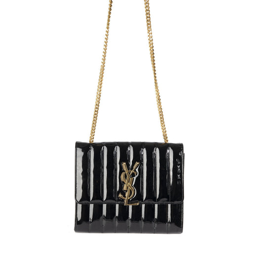 Saint Laurent Monogram Vicky Chain Wallet