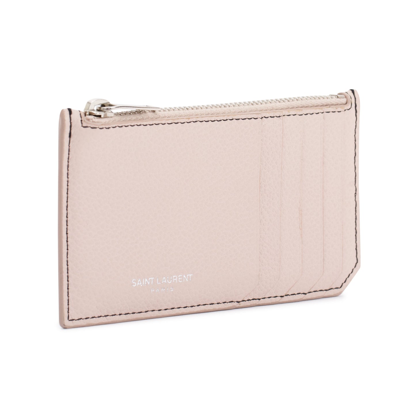 Saint Laurent Paris Fragments Zipped Card Case