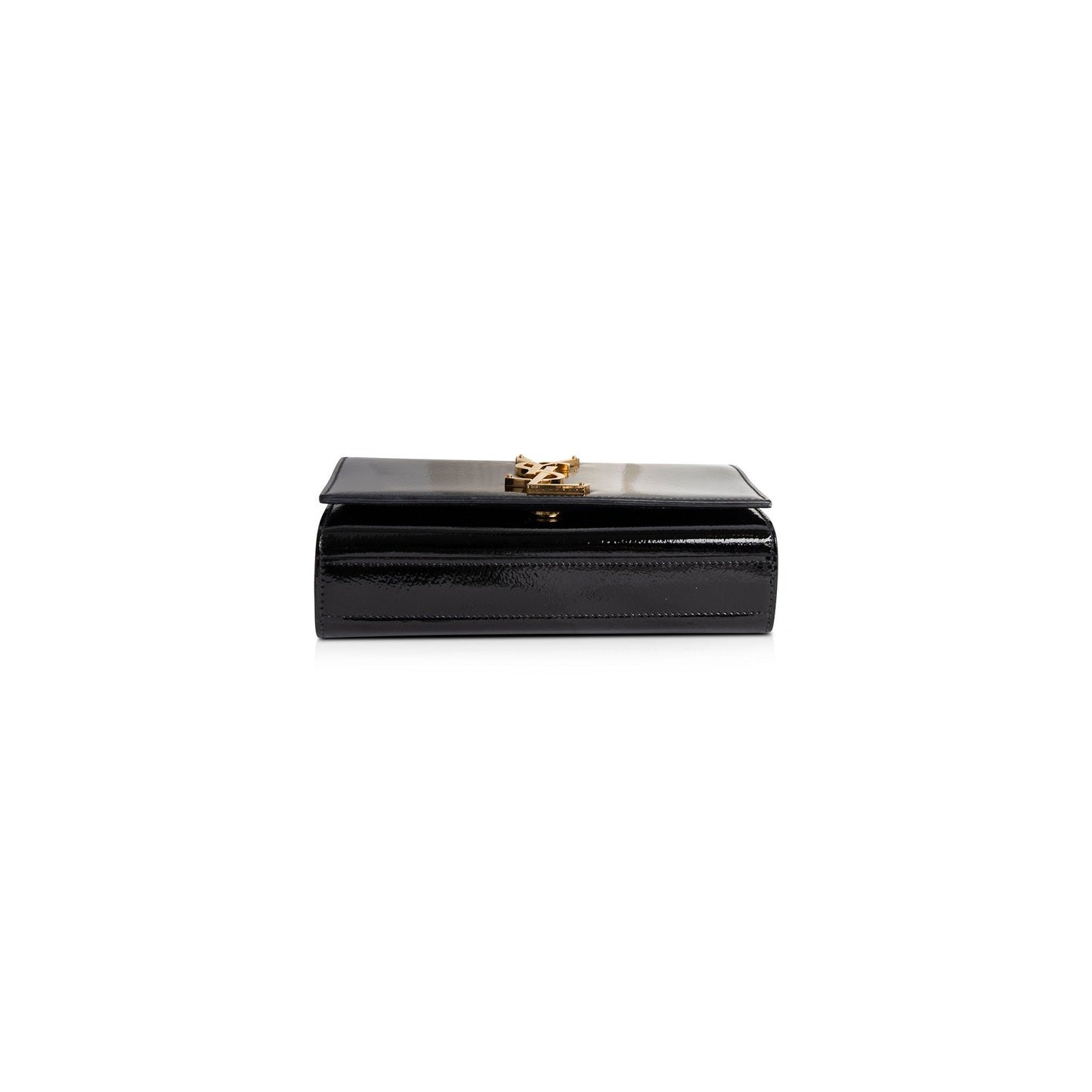 Saint Laurent Patent Leather Monogram Small Kate Bag