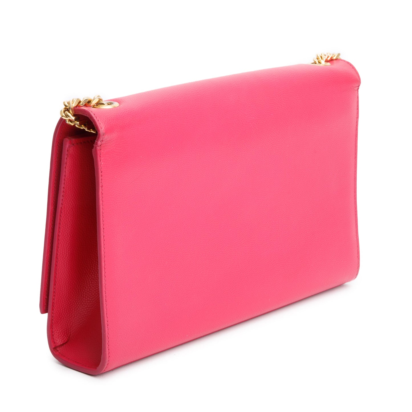 Saint Laurent Pink Grain De Poudre Leather Medium Kate Bag