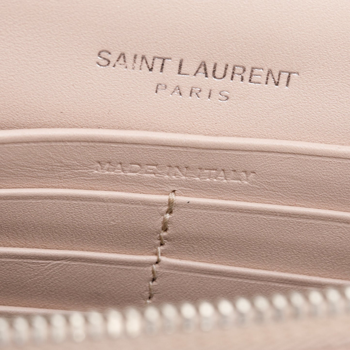 Saint Laurent Pink Smooth Leather Small Classic Monogram Kate Tassel Chain Bag