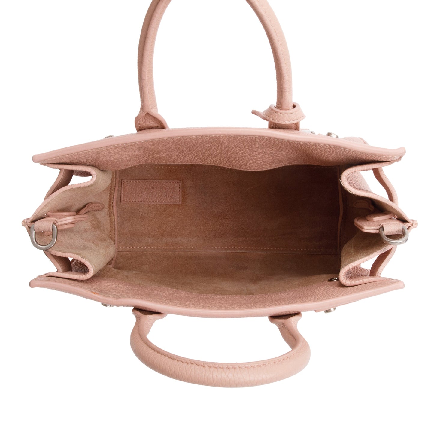 Saint Laurent Pink Supple Calfskin Leather Nano Sac De Jour