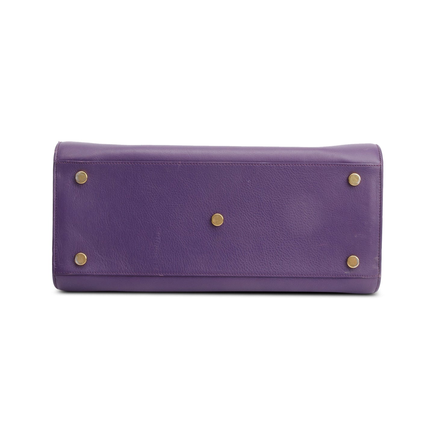 Saint Laurent Purple Calfskin Leather Small Sac De Jour