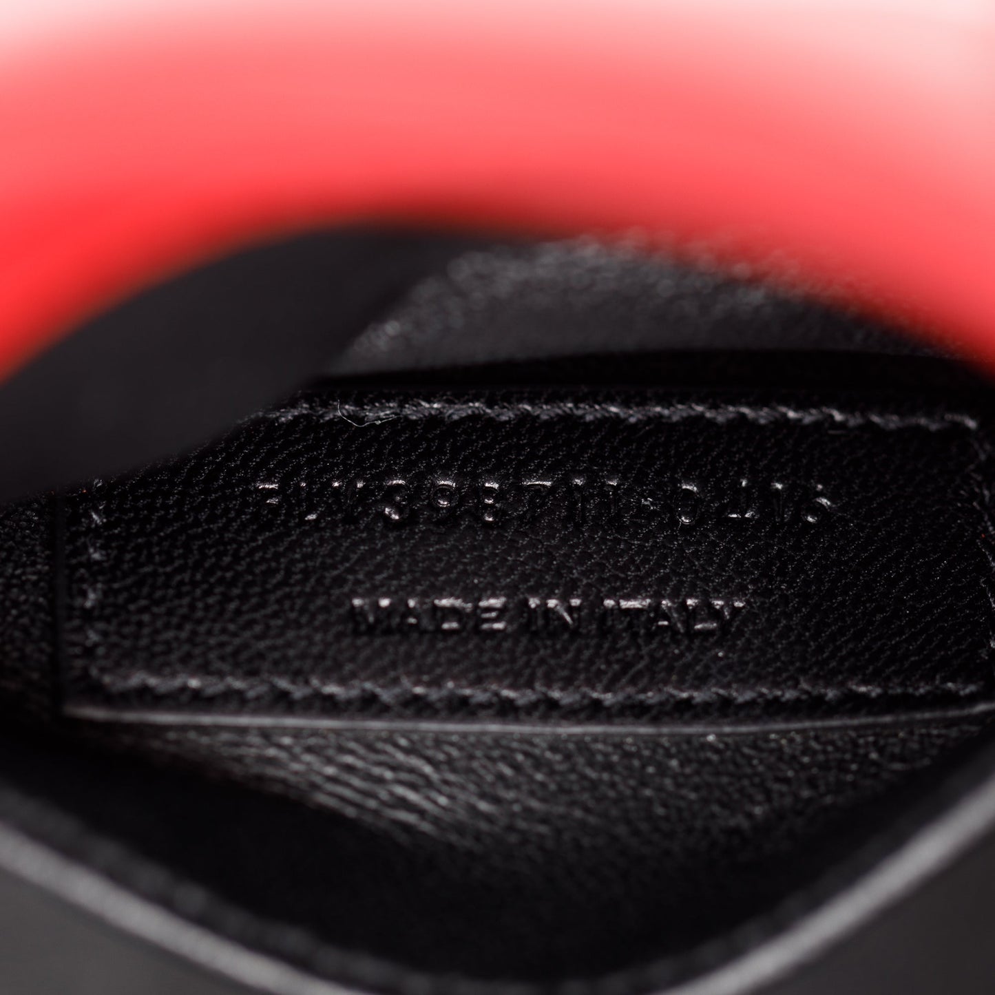 Saint Laurent Red Smooth Calfskin Leather Nano Sac De Jour