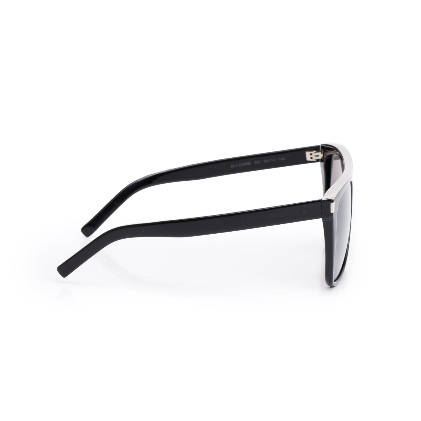 Saint Laurent SL 1 Combi Black Acetate Oversized Sunglasses