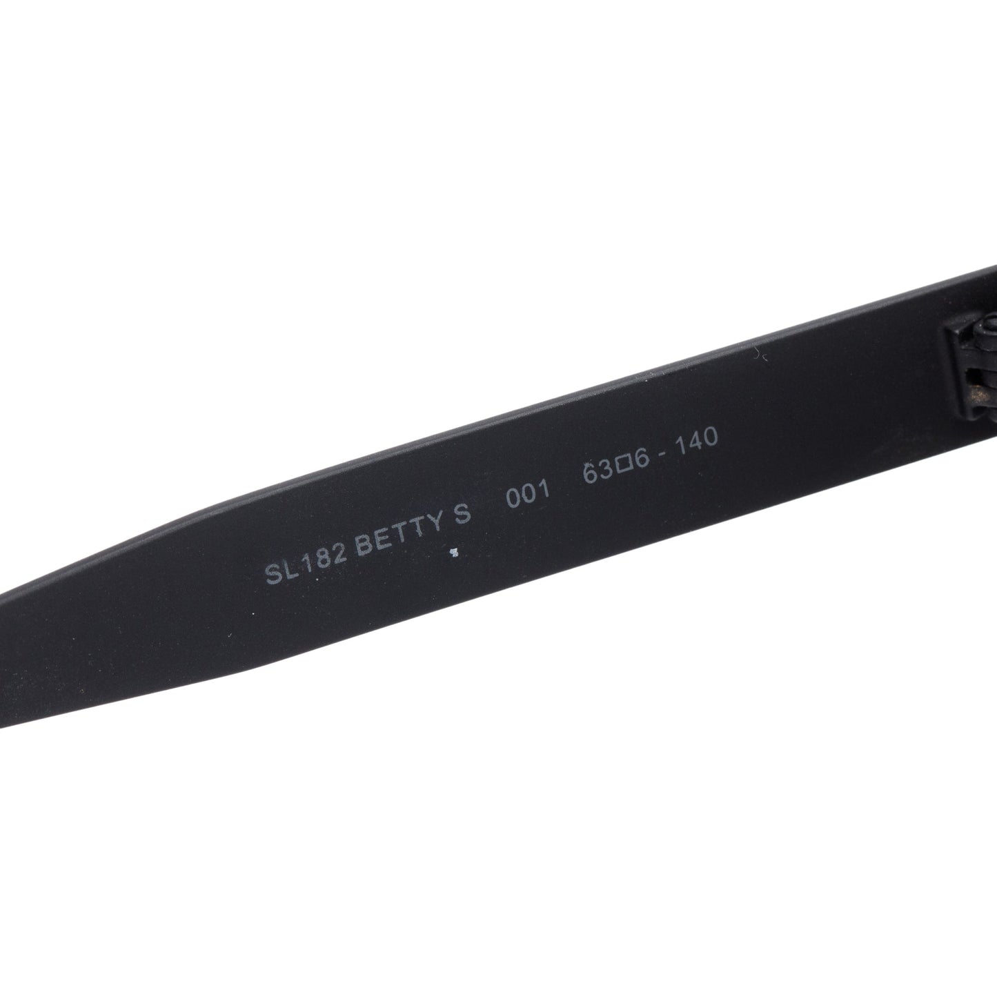 Saint Laurent SL 182 Black Acetate Betty Shield Sunglasses