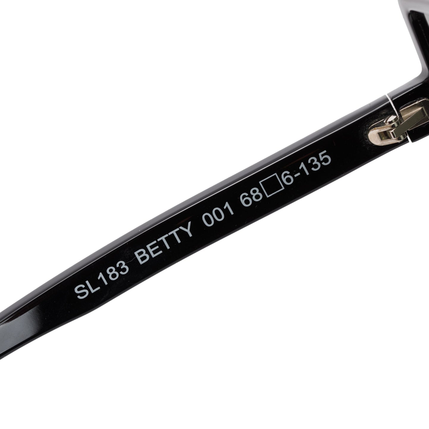 Saint Laurent SL 183 Black Acetate Betty Shield Sunglasses